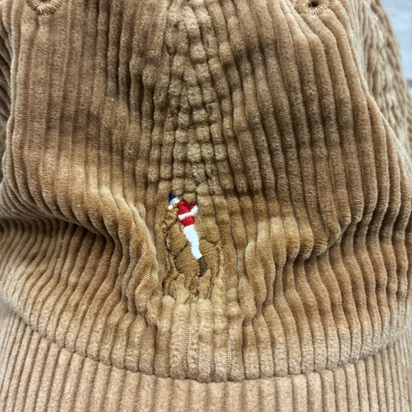 Ralph Lauren Corduroy Polo Player Baseball Cap in Brown - Picture 2 of 8